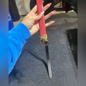 Cole Haan reversible red and black belt size small